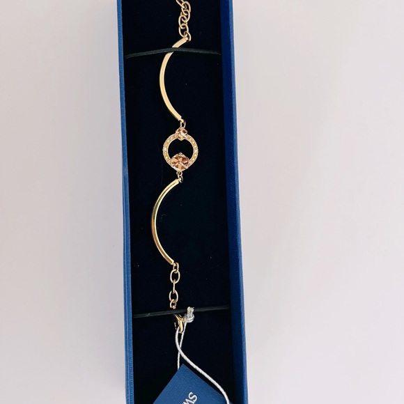 Vintage Swarovski Geometric Bangle Bracelet - Picture 8 of 9